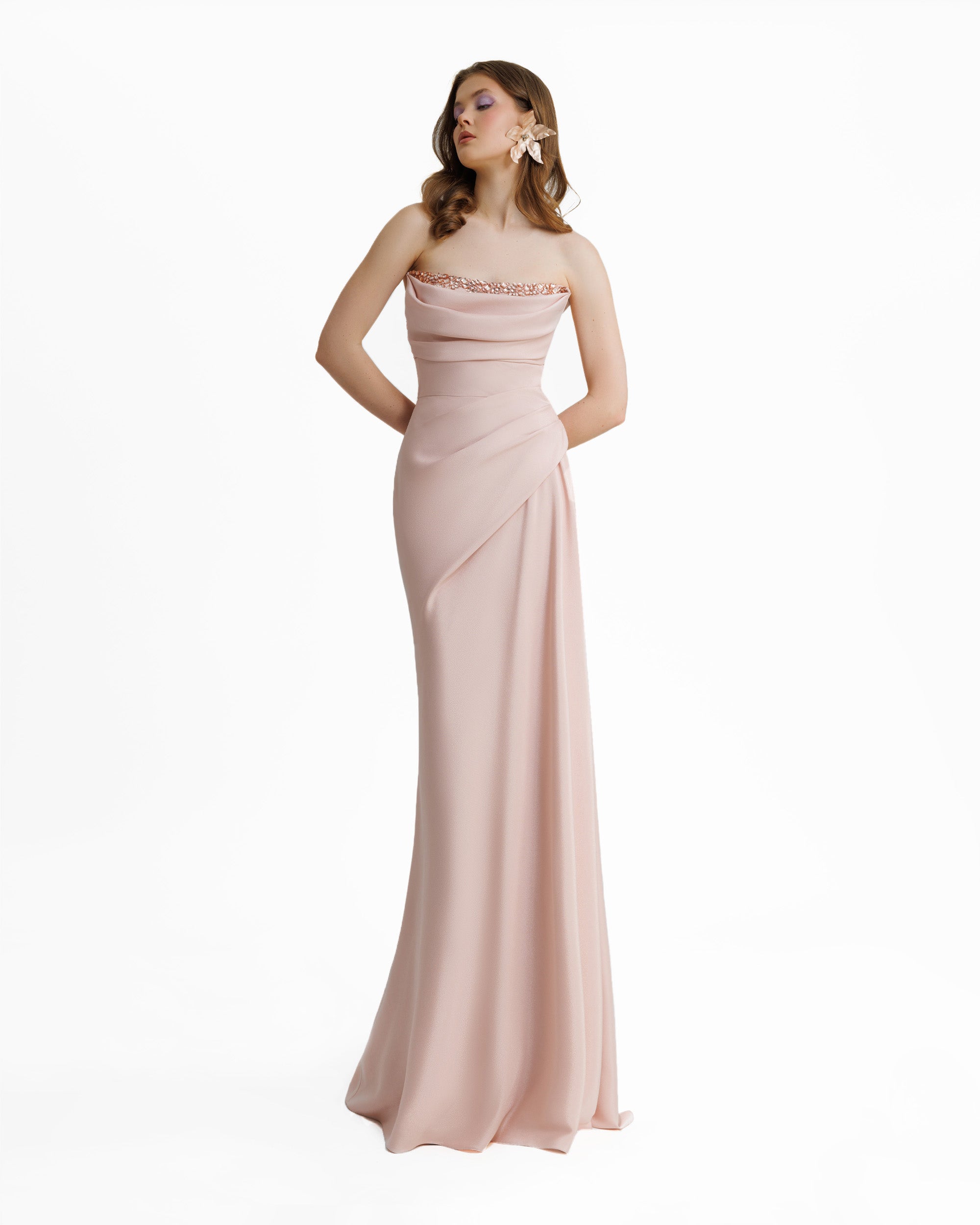 Beaded Strapless Dress