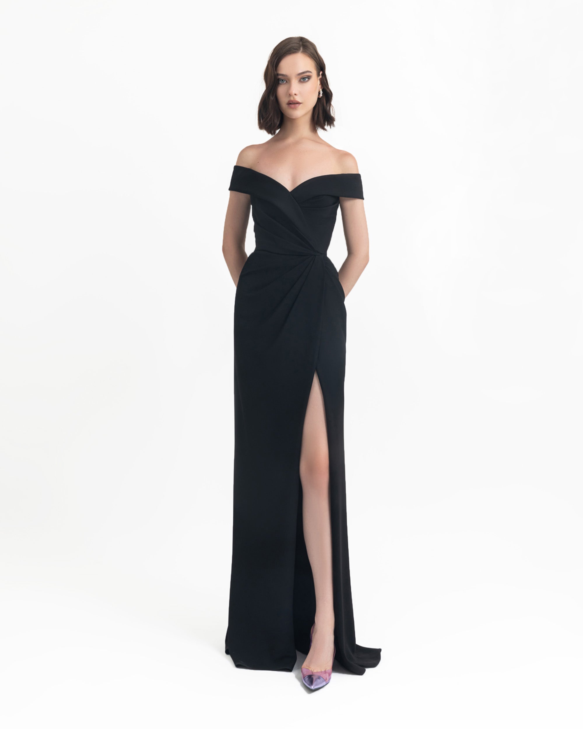 green emerald velvet dress Gemy Maalouf | Evening Dresses main image 0