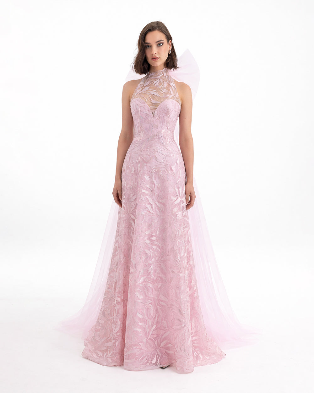 Gemy Maalouf | Evening Dresses | Long Dress With detachable Cape Gemy Maalouf | Evening Dresses | Long Dress With detachable Cape