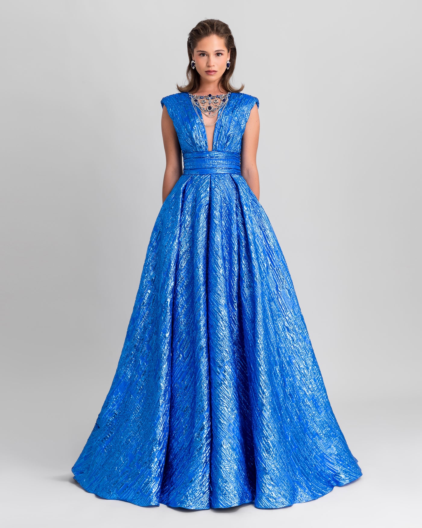 Princess Cut Blue Dress