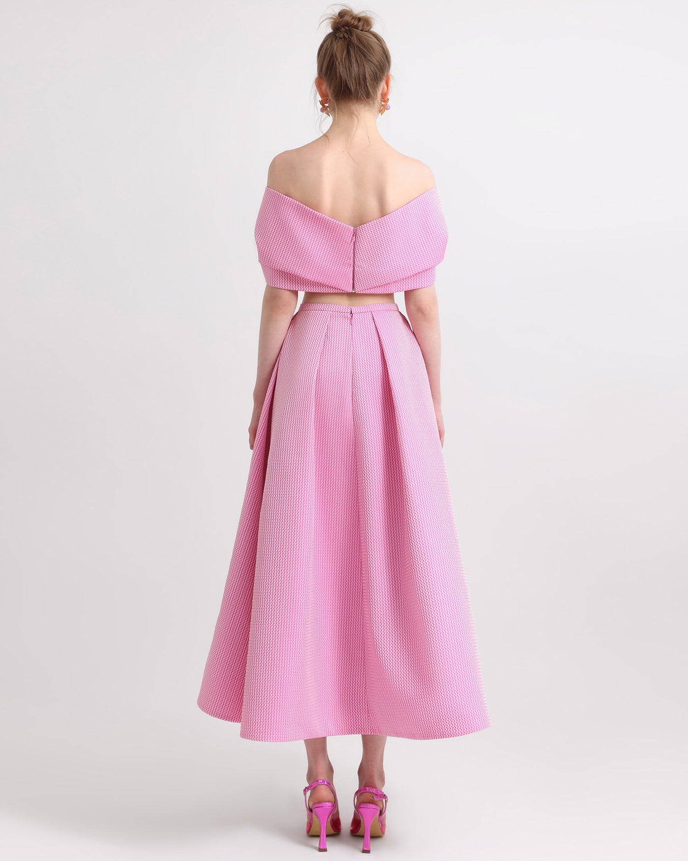 Off-Shoulder Dress with Draping
