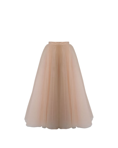 A-Cut Midi Tulle Skirt