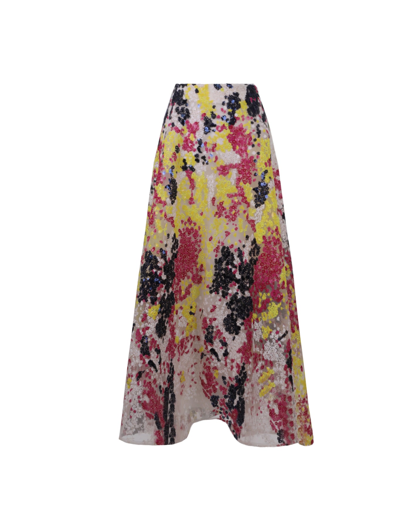 Embroidered Flared Skirt