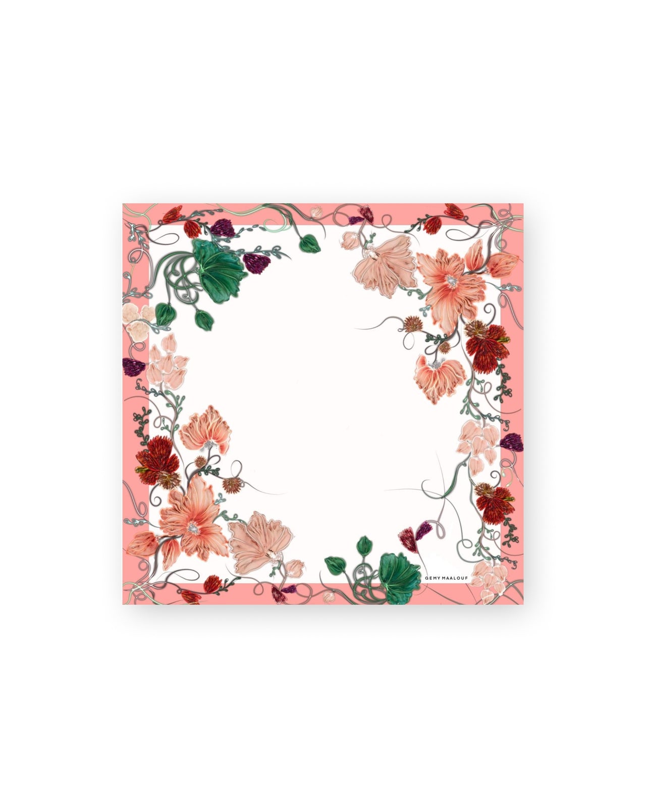 سكارف بنقشة زهور