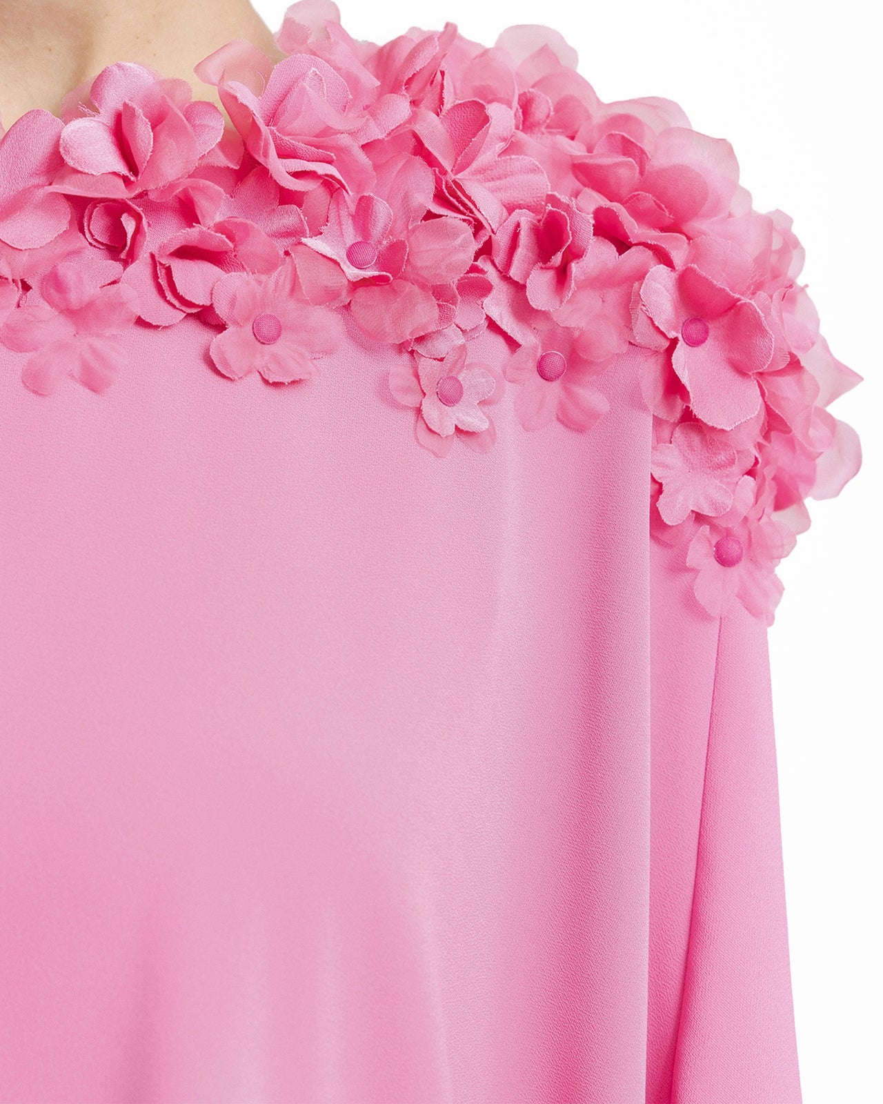 Floral Embellished Neckline Kaftan