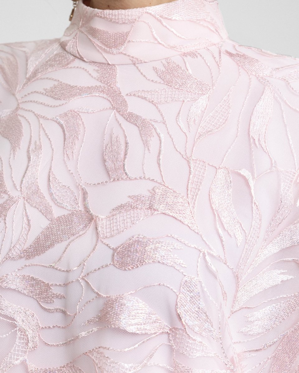 Loose - Cut with Ruffled Hemline Kaftan - Gemy Maalouf