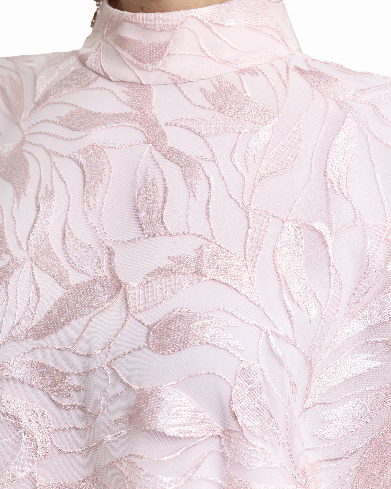 Loose-Cut with Ruffled Hemline Kaftan
