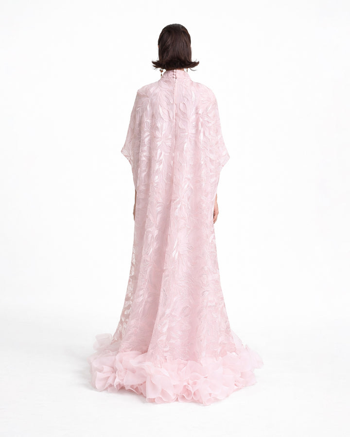 Loose-Cut with Ruffled Hemline Kaftan