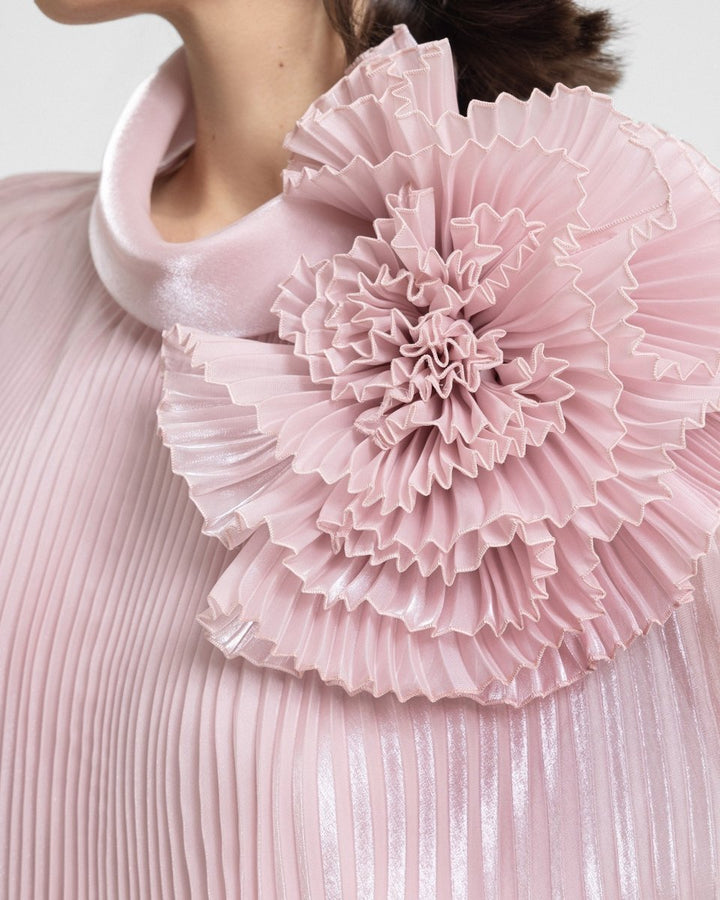 Kaftan with Draped Flower - Gemy Maalouf