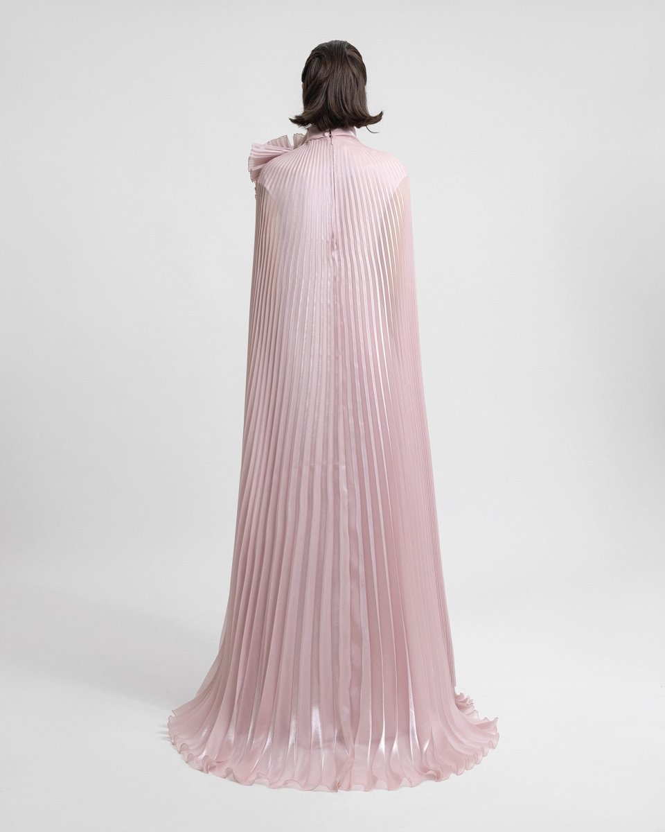 Kaftan with Draped Flower - Gemy Maalouf