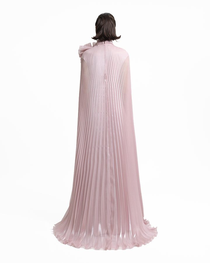 Kaftan with Draped Flower