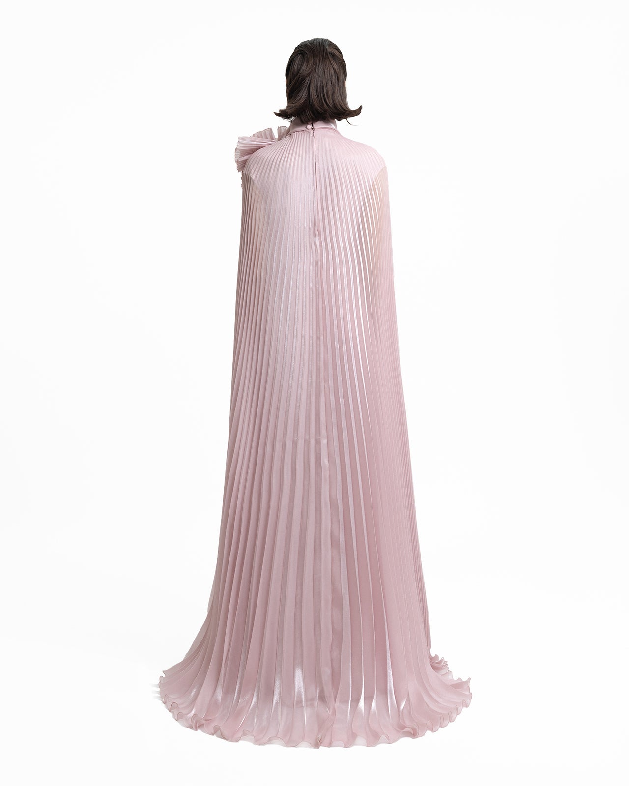 Kaftan with Draped Flower