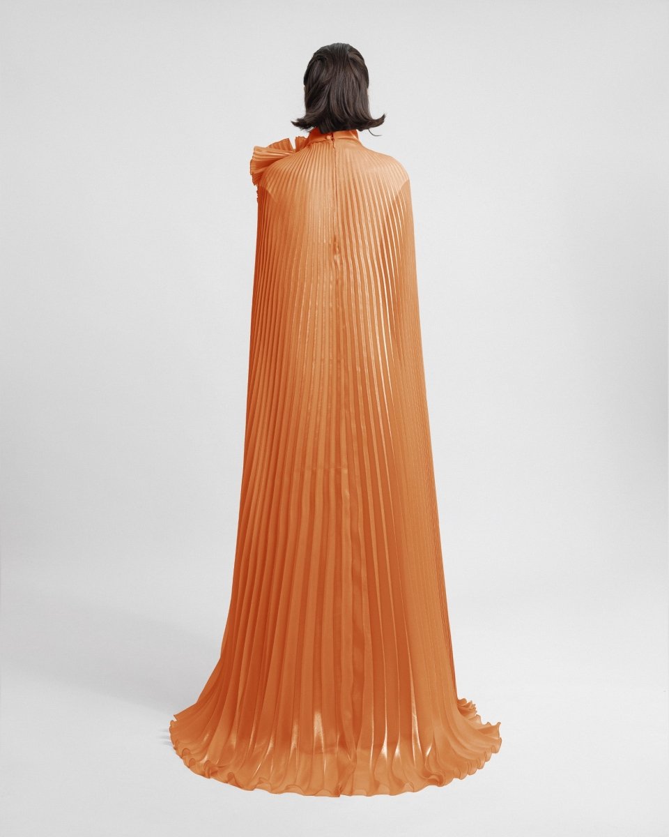 Kaftan with Draped Flower - Gemy Maalouf
