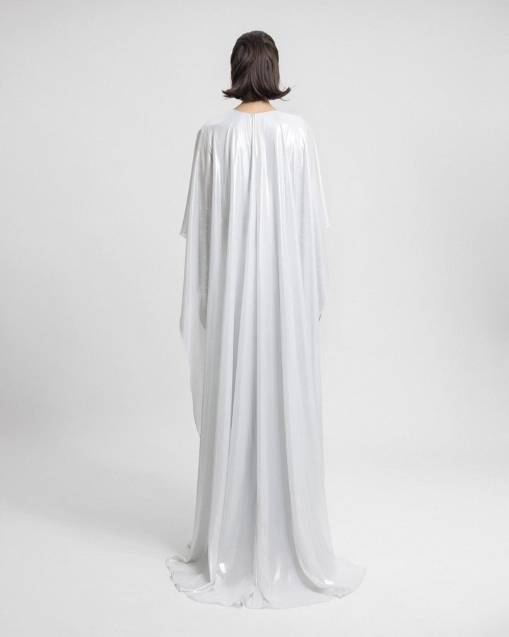 Embroidered See - Through Sleeves Kaftan - Gemy Maalouf