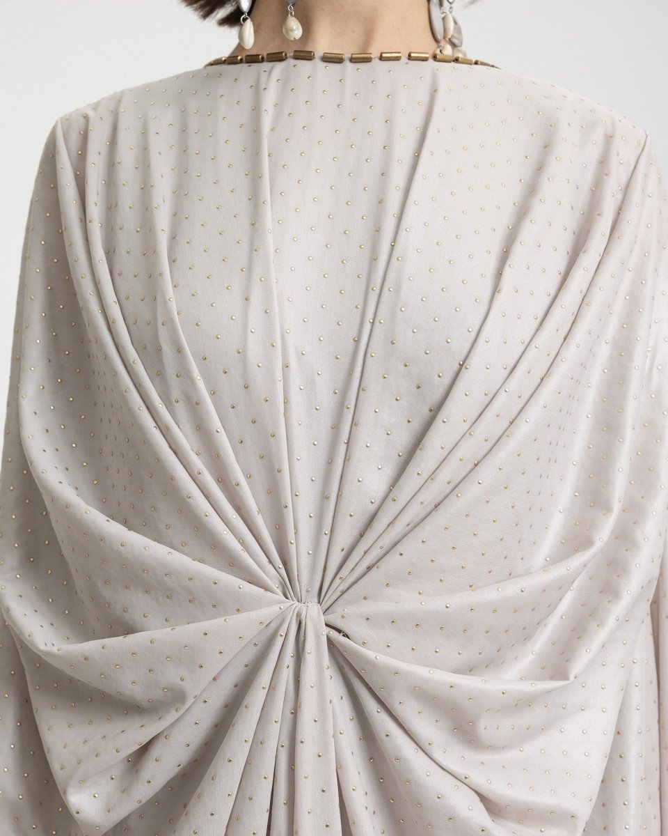 Beaded Neckline Kaftan - Gemy Maalouf
