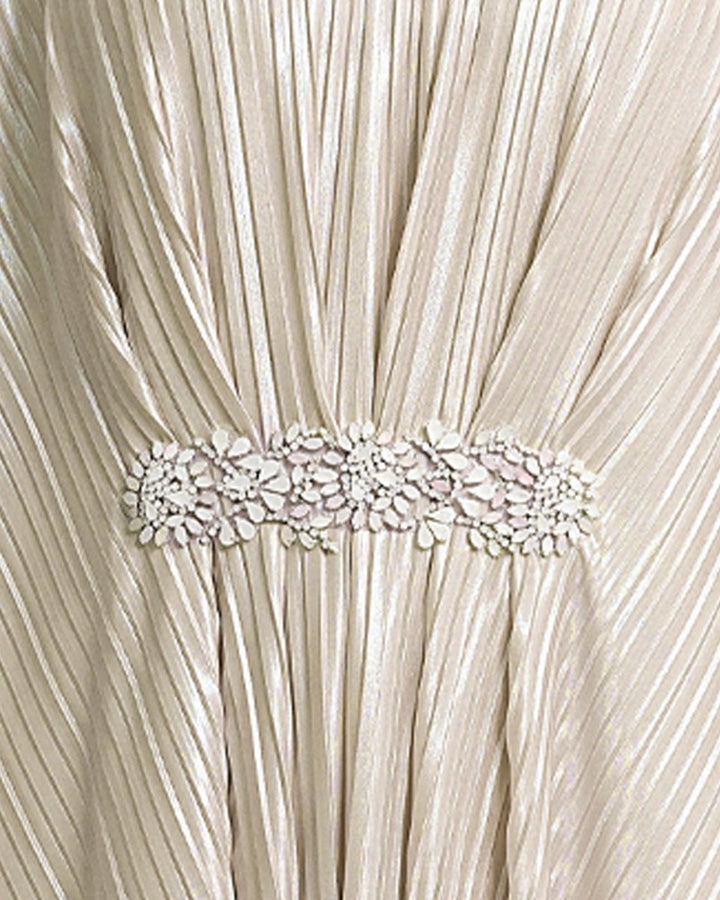 Draped Beaded Waistline Kaftan - Gemy Maalouf