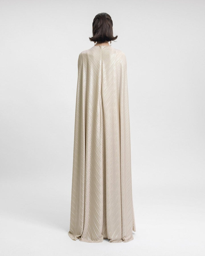Draped Beaded Waistline Kaftan - Gemy Maalouf