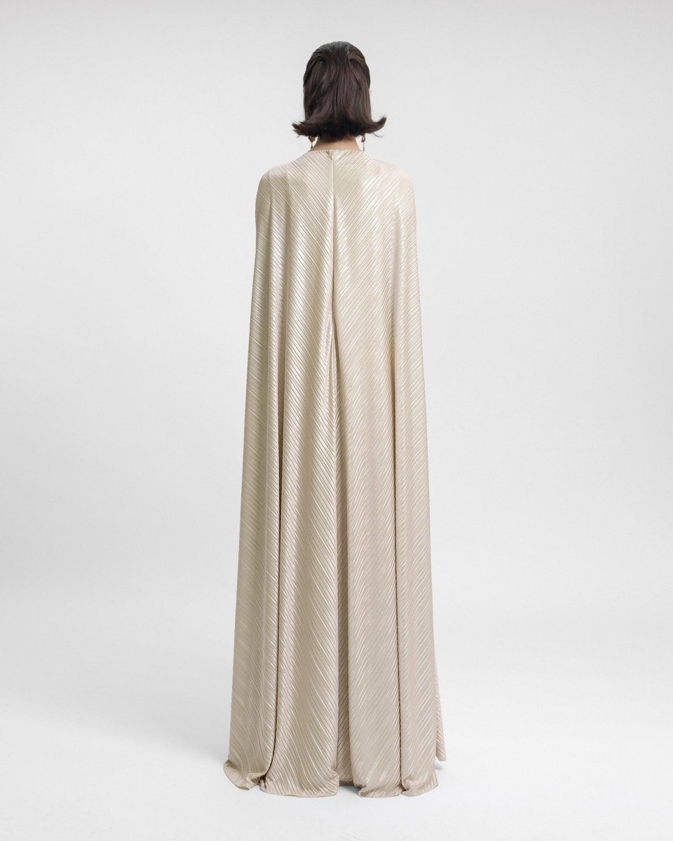 Draped Beaded Waistline Kaftan - Gemy Maalouf