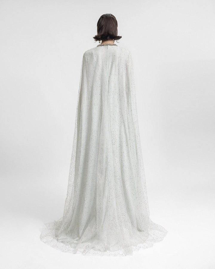 Loose - Cut Light Mint Kaftan - Gemy Maalouf