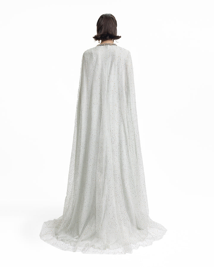 Loose-Cut Light Mint Kaftan