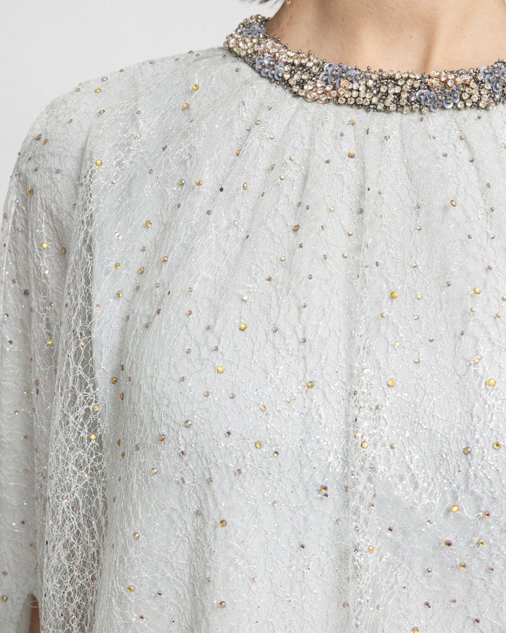 Loose - Cut Light Mint Kaftan - Gemy Maalouf