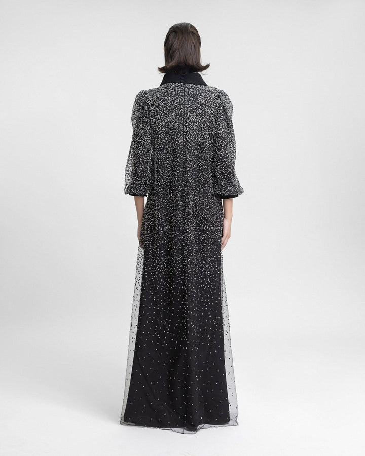 3/4 Sleeves Beaded kaftan - Gemy Maalouf