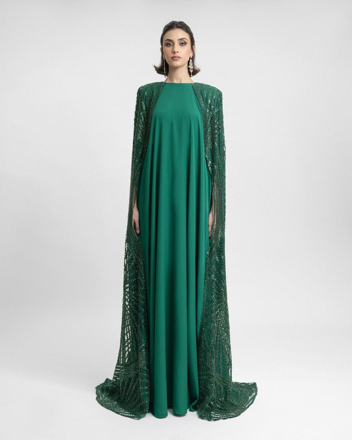 Beaded Cape - Like Sleeves Kaftan - Gemy Maalouf