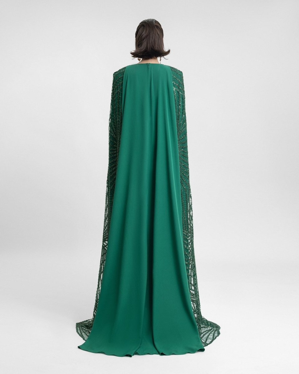 Beaded Cape - Like Sleeves Kaftan - Gemy Maalouf