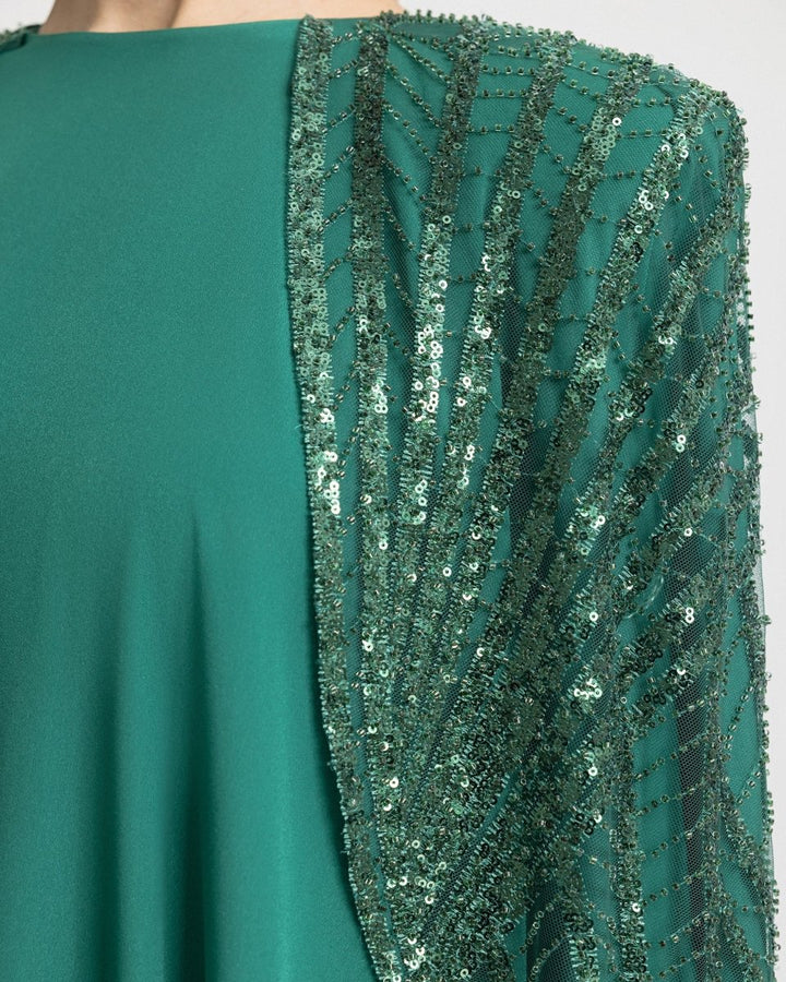 Beaded Cape - Like Sleeves Kaftan - Gemy Maalouf
