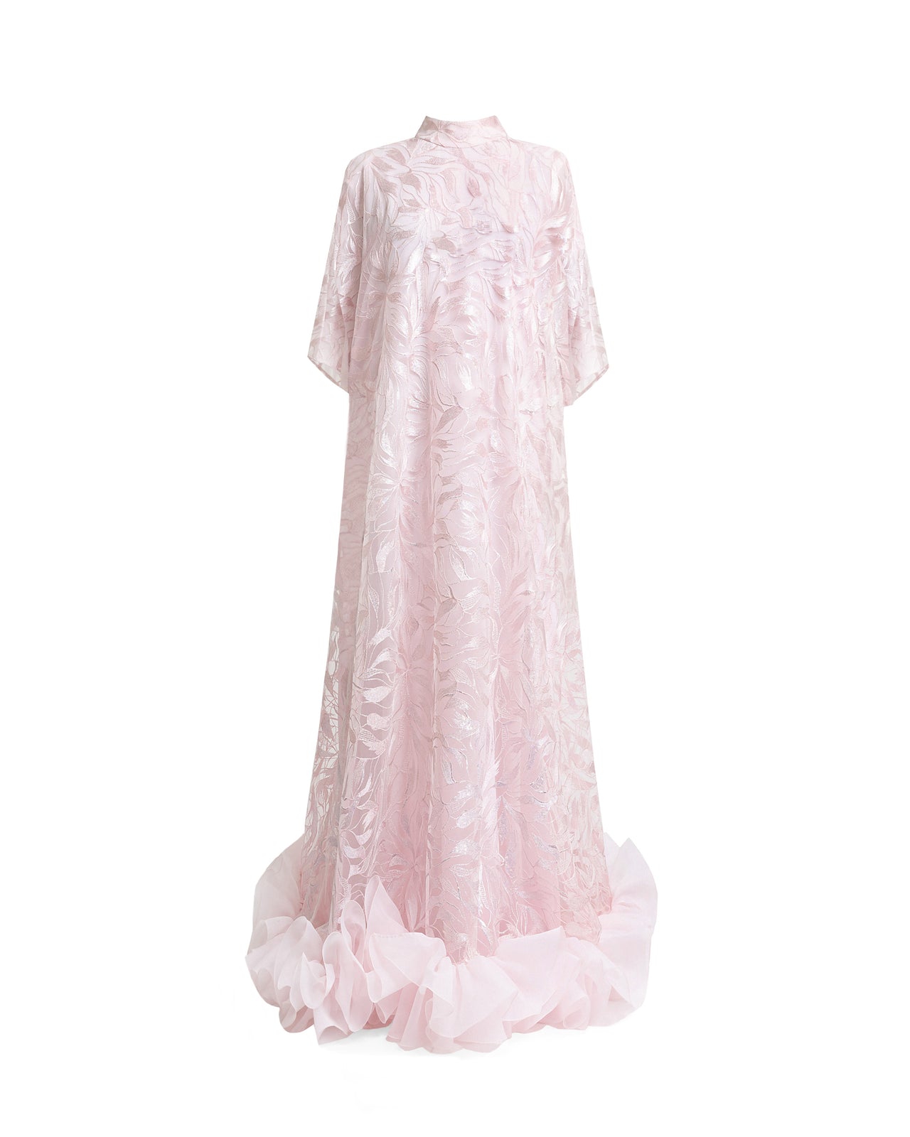 Loose-Cut with Ruffled Hemline Kaftan