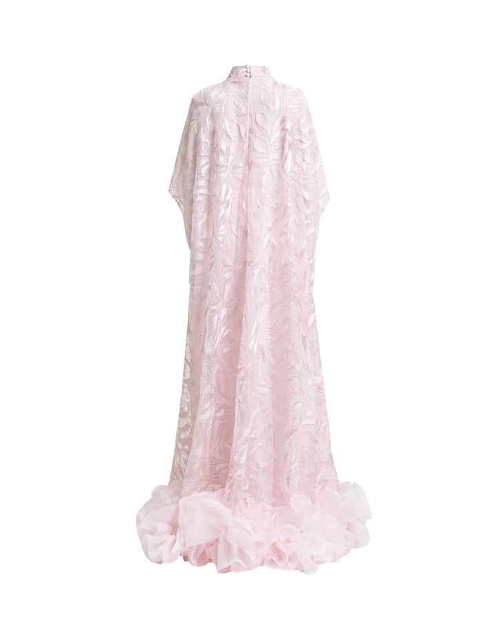 Loose-Cut with Ruffled Hemline Kaftan
