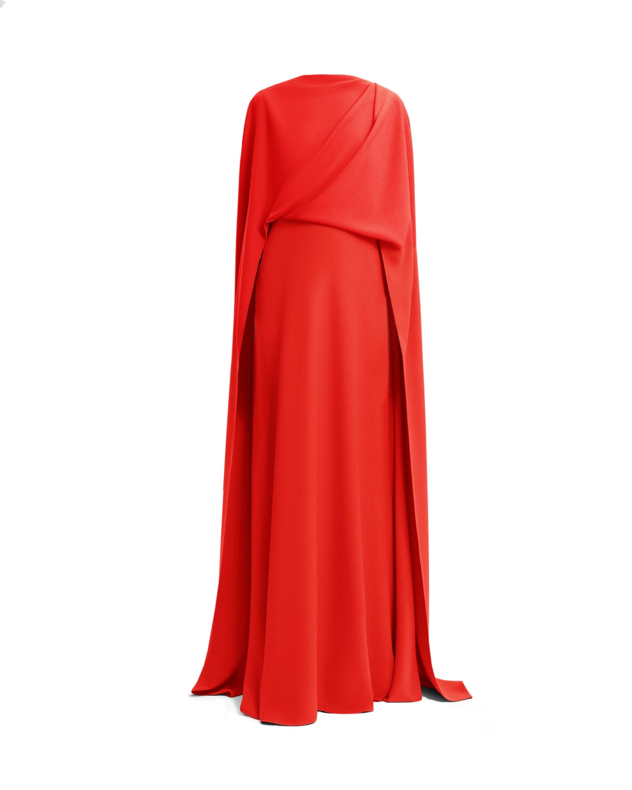 Draped Long Coral kaftan