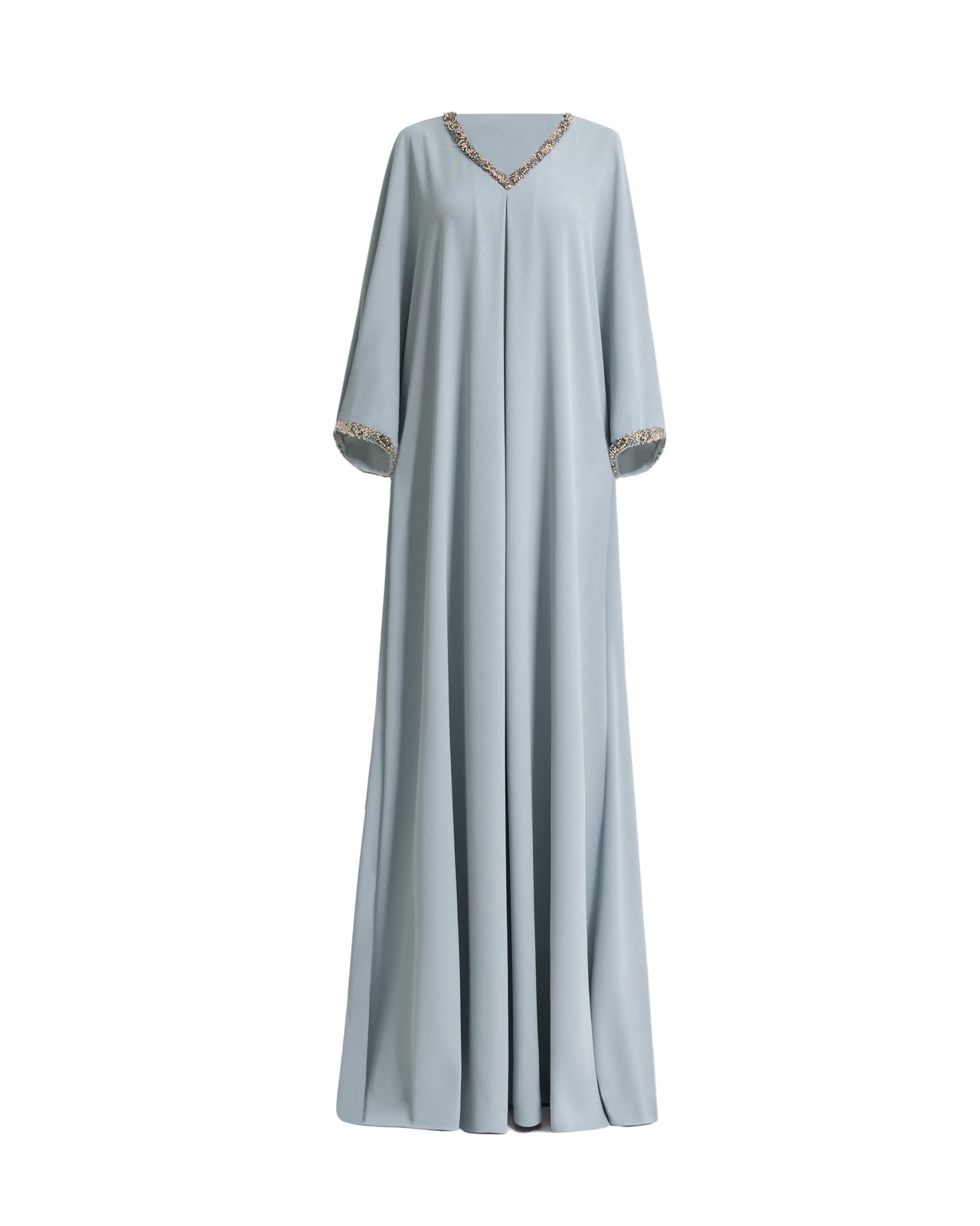 Beaded V-Neckline Kaftan
