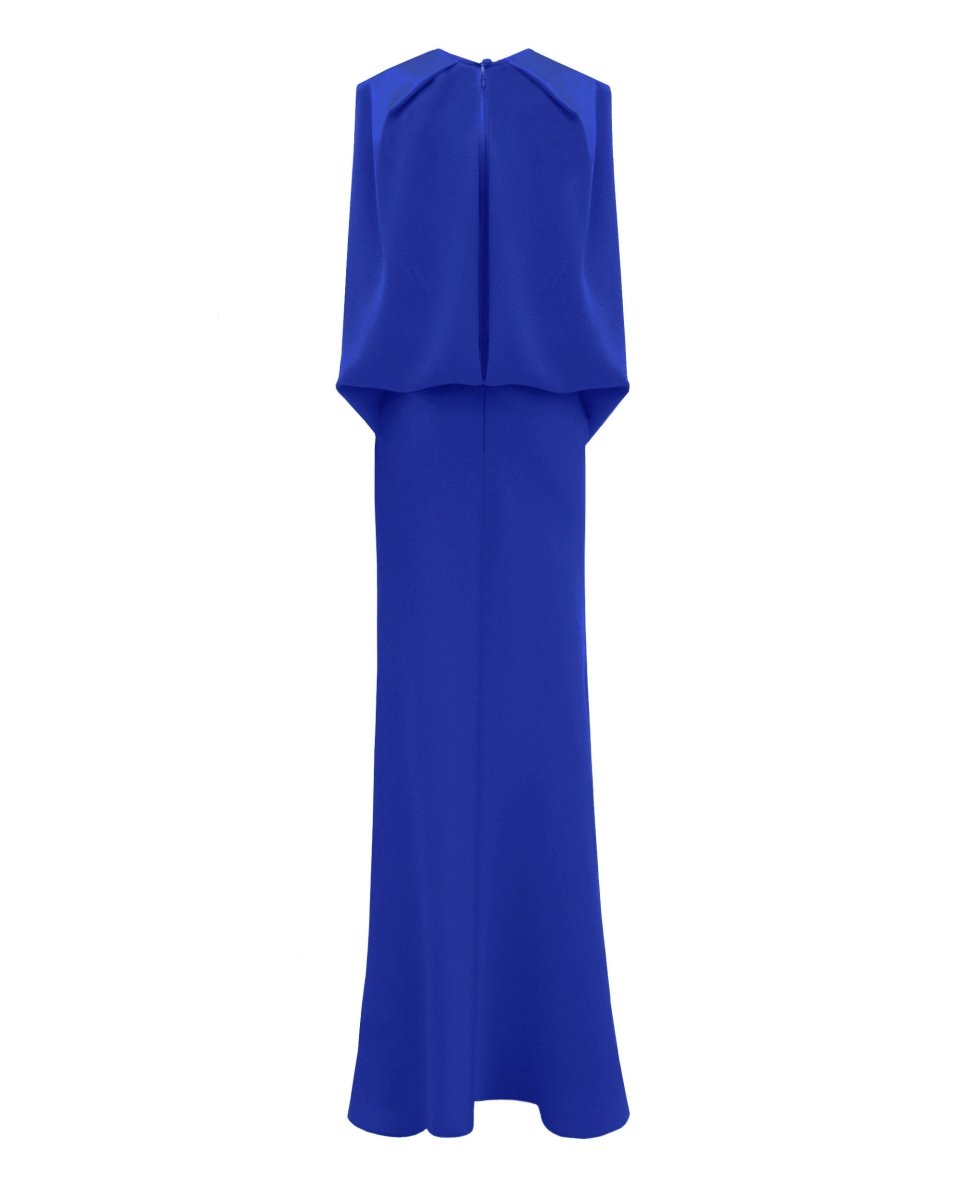 Slim Cut Royal Blue Dress - Gemy Maalouf