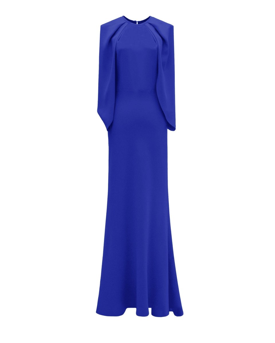 Slim Cut Royal Blue Dress - Gemy Maalouf