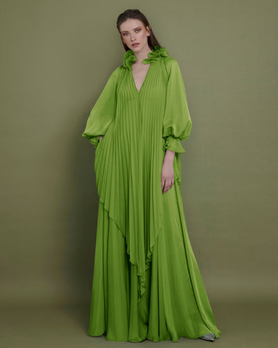 Loose Cut Green Dress