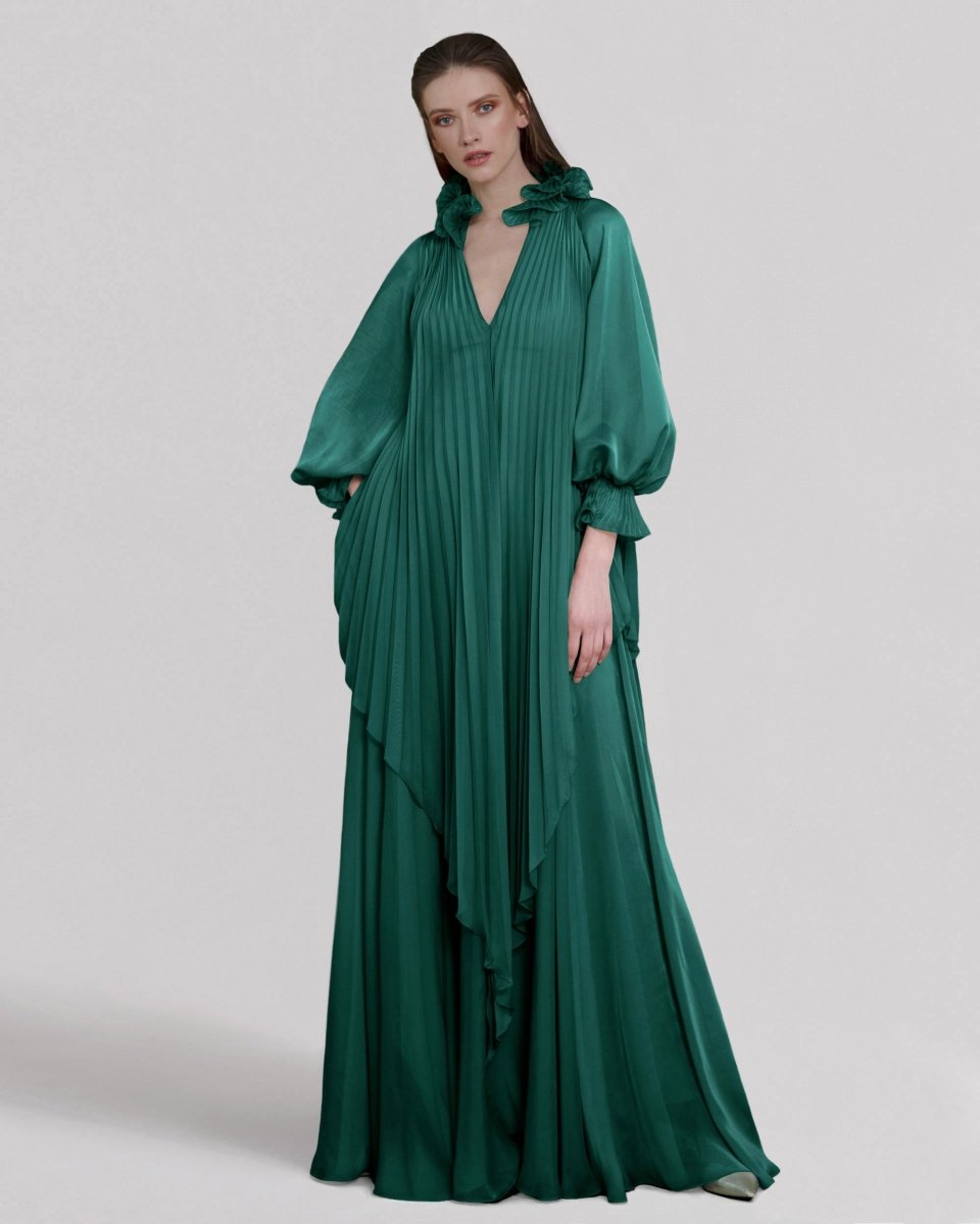 Loose Cut Petrol Kaftan - Gemy Maalouf