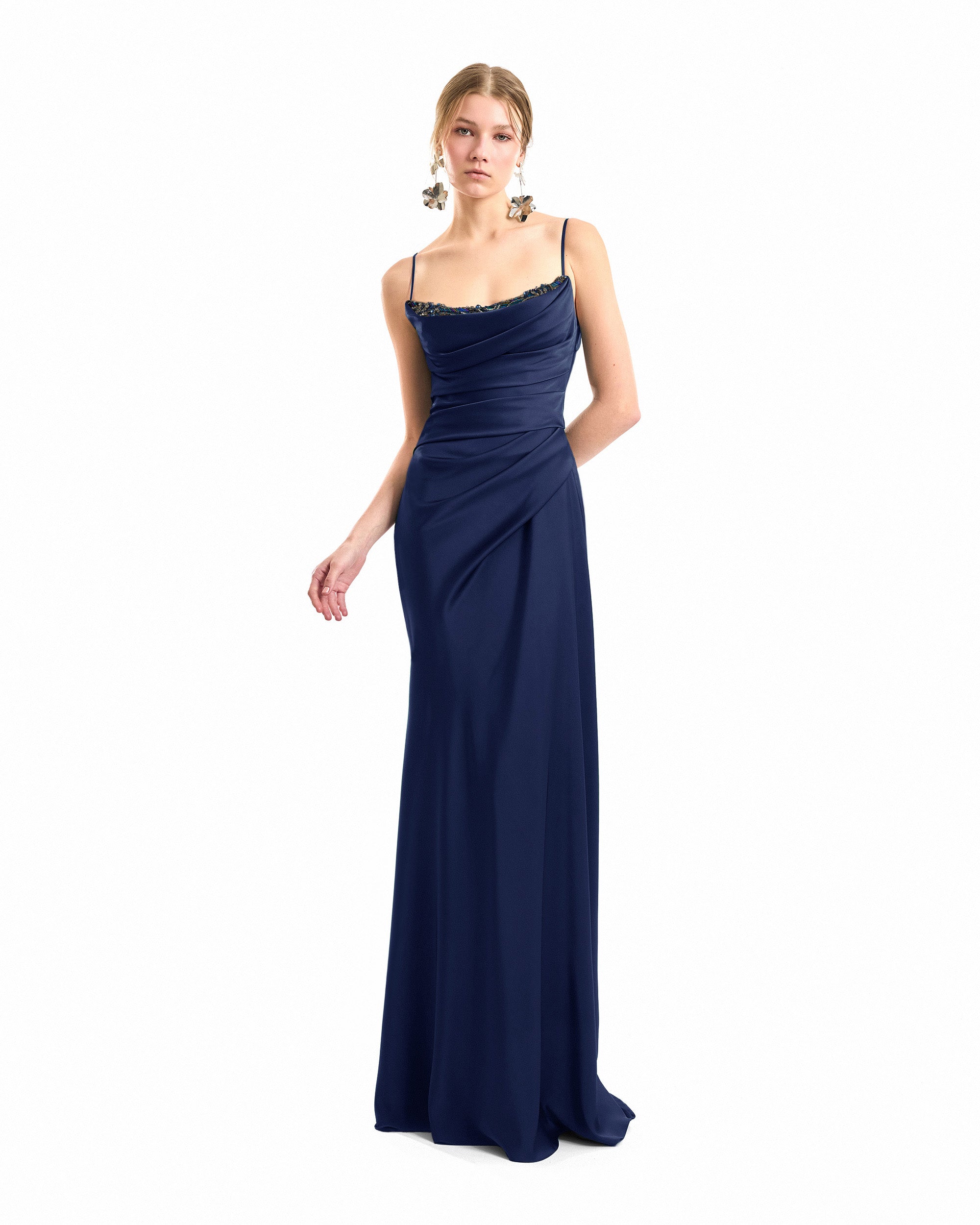 Beaded Neckline Dress