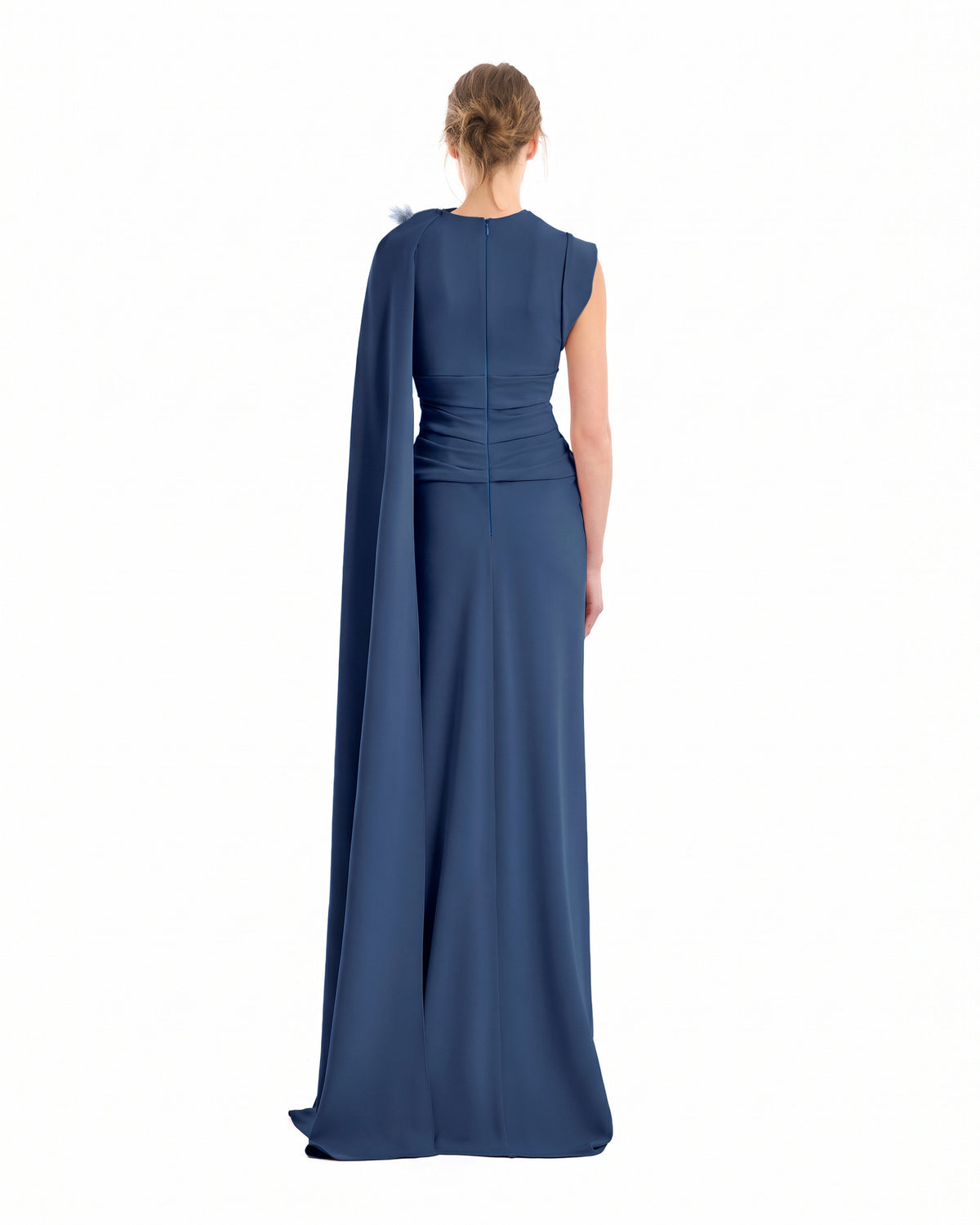 Feathered Shoulder Dress