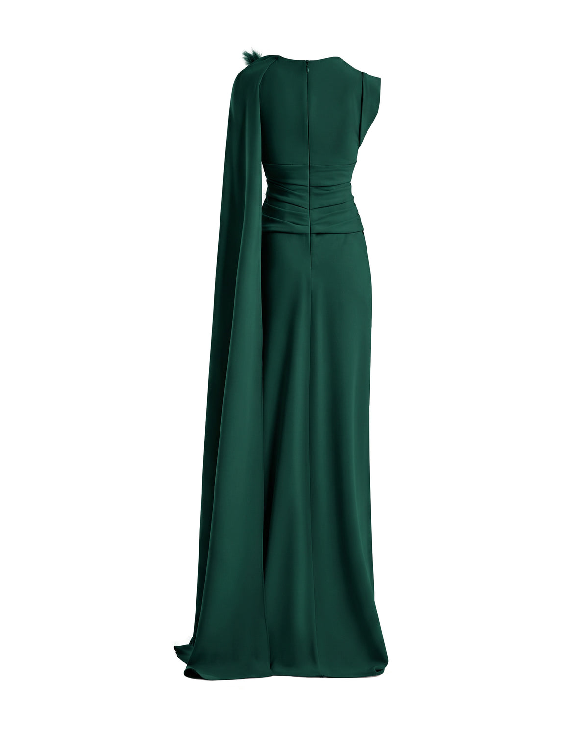 Feathered Shoulder Dress