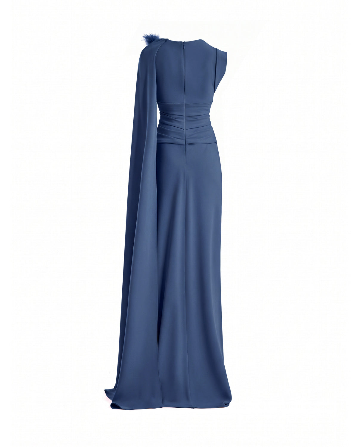 Feathered Shoulder Dress