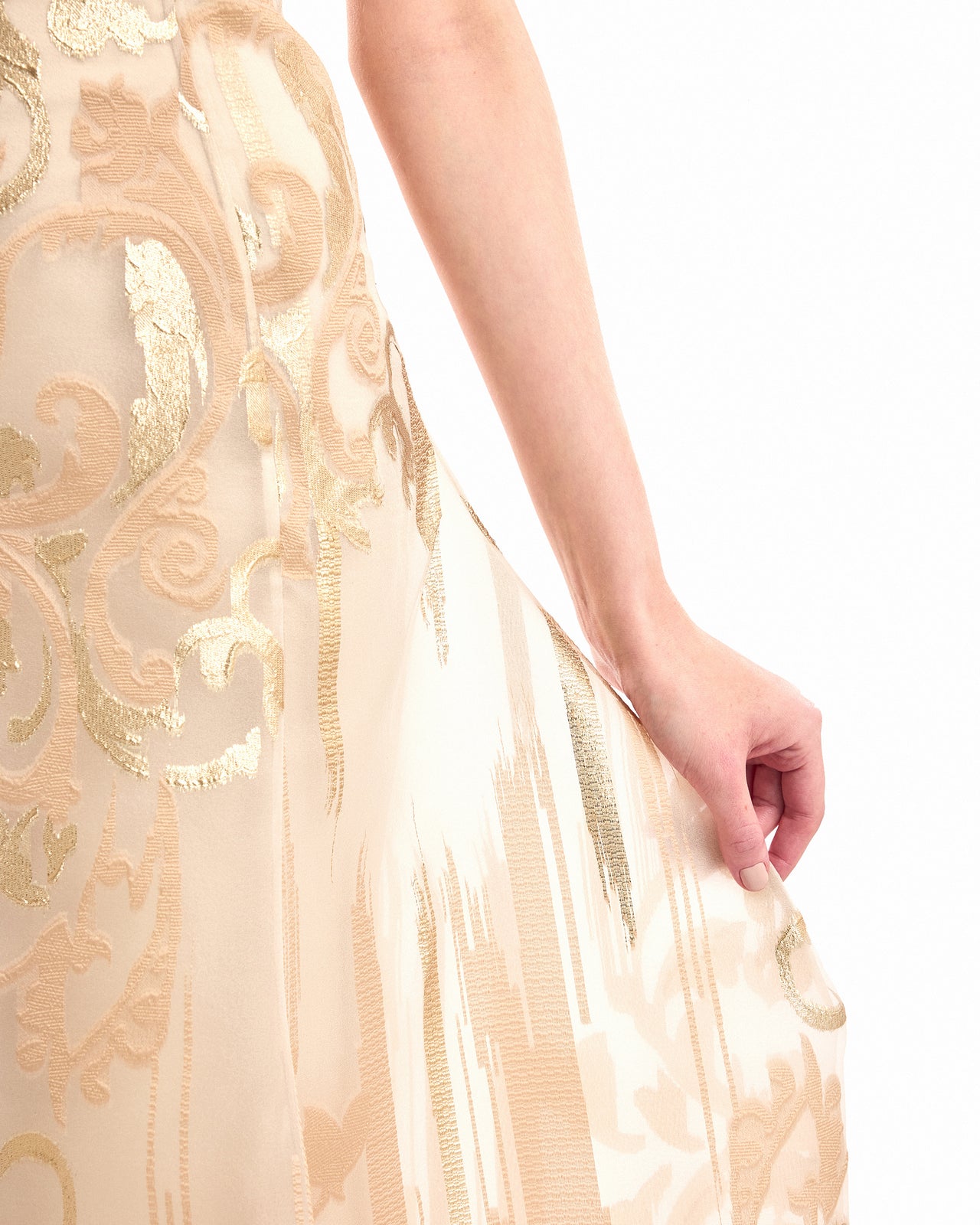 Strapless Jacquard Dress