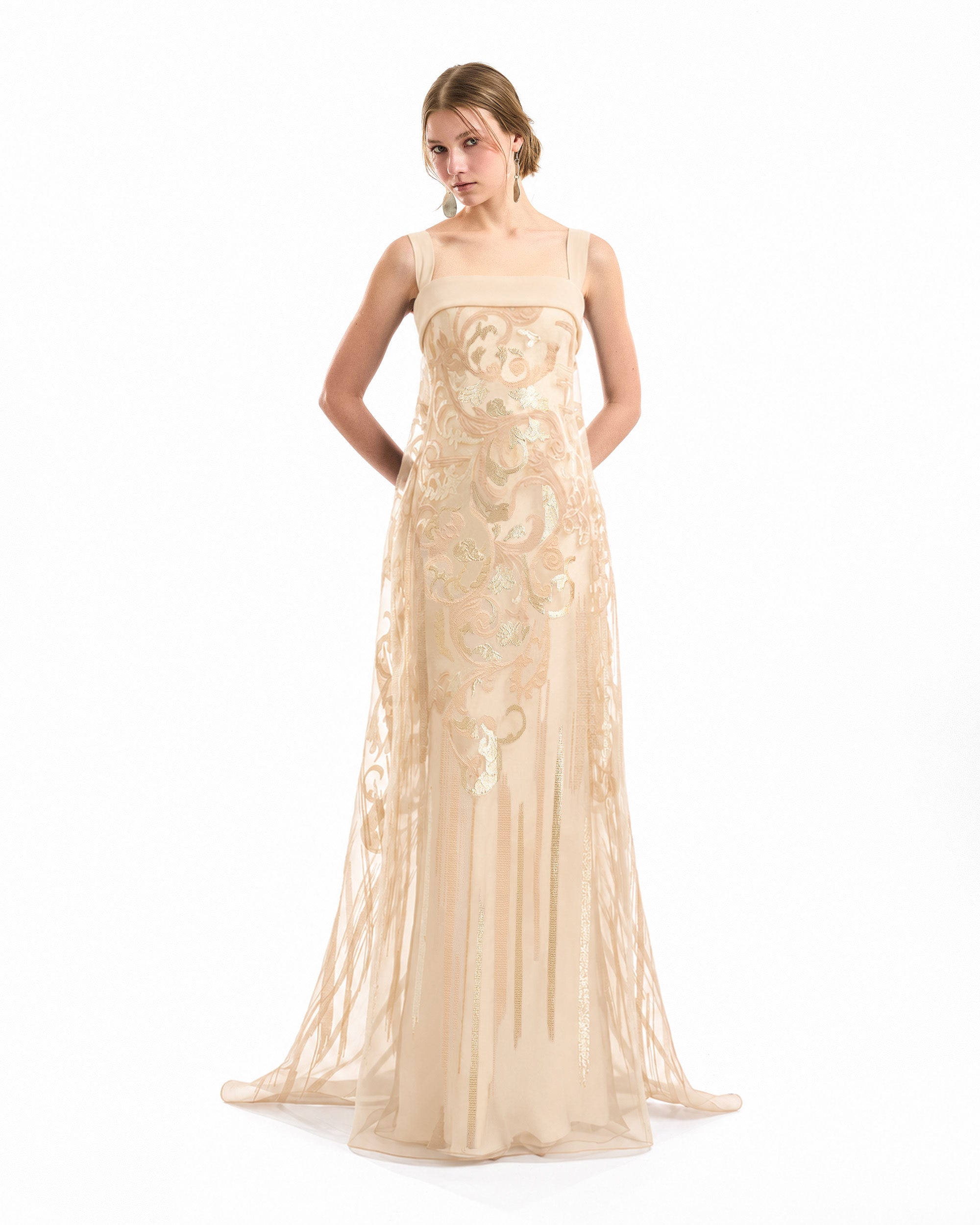 Sheer Overlay Dress