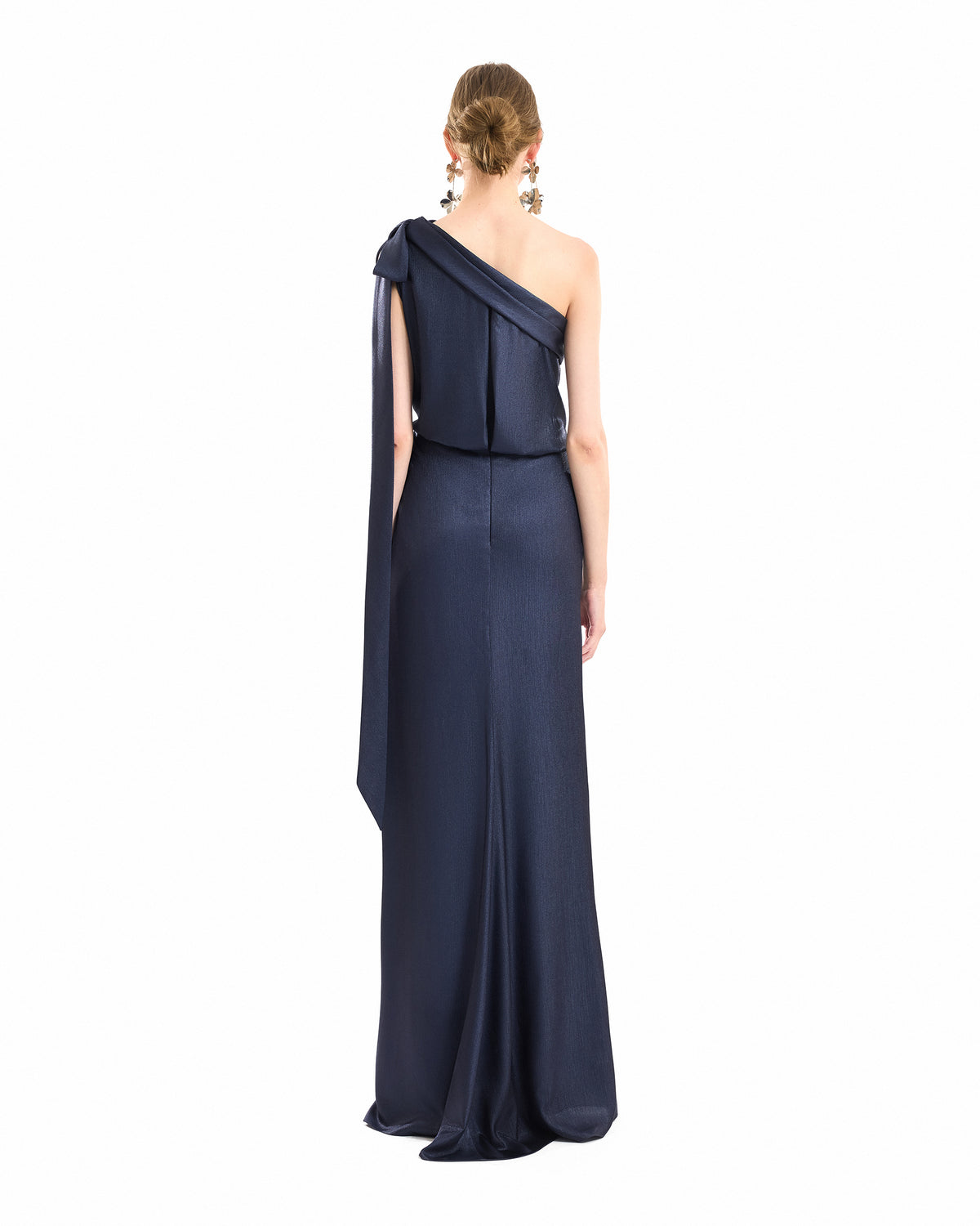 One-Shoulder Slit Dress