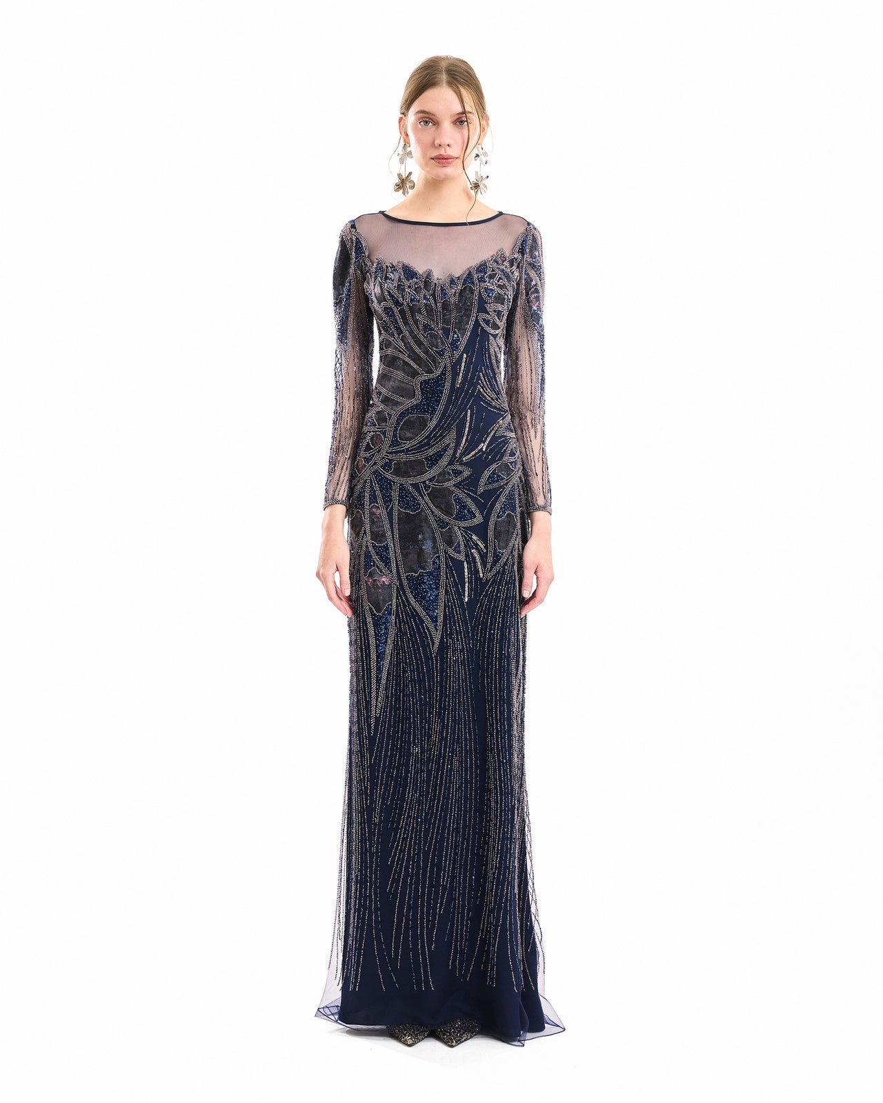Beaded Illusion Dress