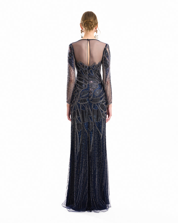 Beaded Illusion Dress