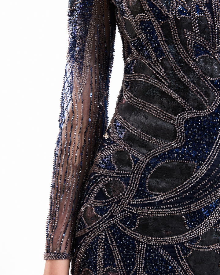 Beaded Illusion Dress