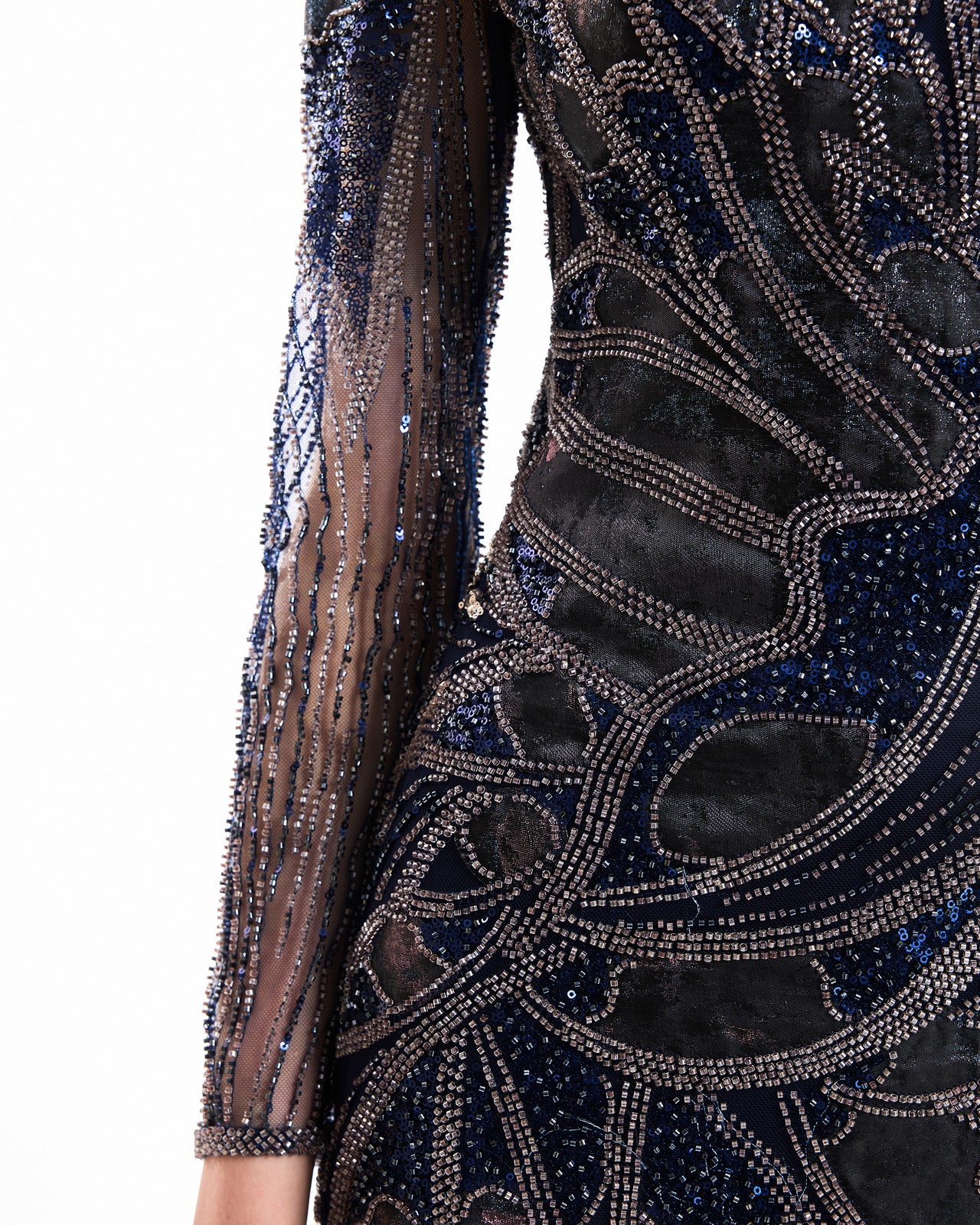 Beaded Illusion Dress