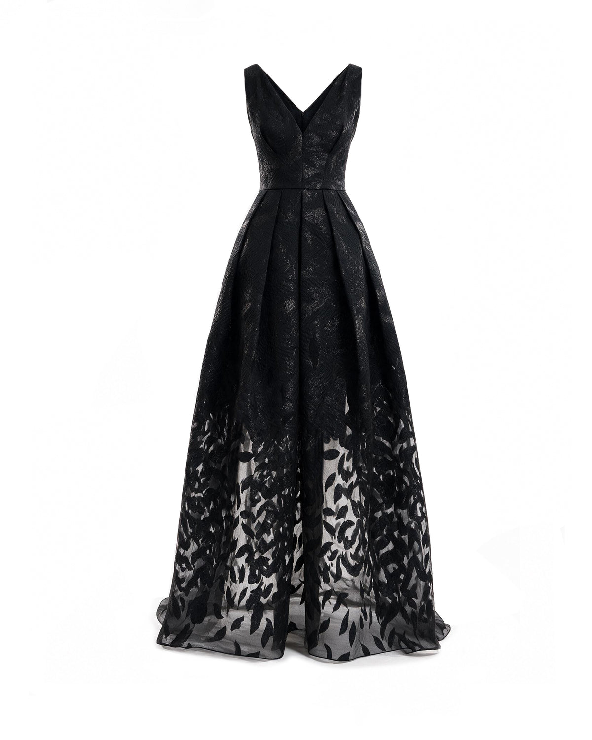V-Neck Jacquard Dress