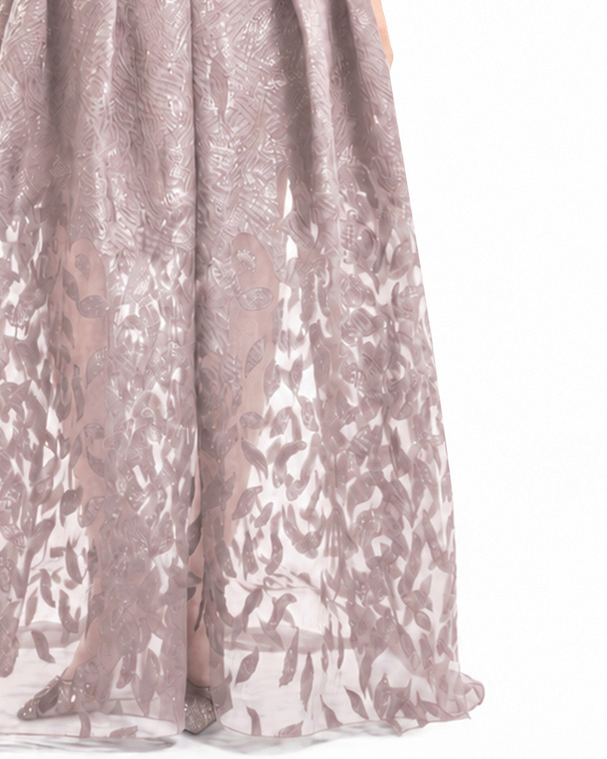 V-Neck Jacquard Dress